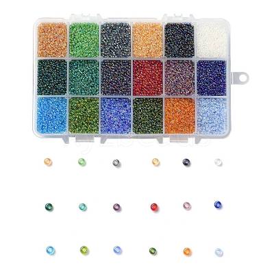FGB 450G 18 Colors 12/0 Grade A Round Glass Seed Beads SEED-JP0012-01-2mm-1