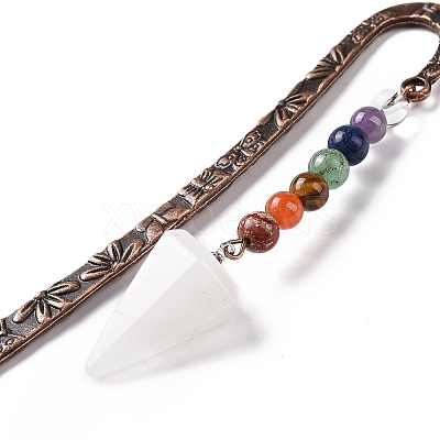 Natural Quartz Crystal Bookmark AJEW-C025-01J-1