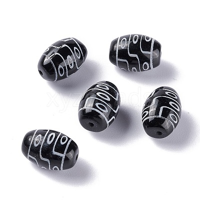 Tibetan Style dZi Beads TDZI-Z001-04-1