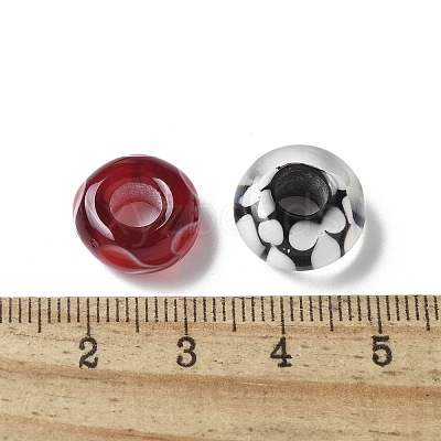 Handmade Lampwork European Beads LAMP-P068-05-1