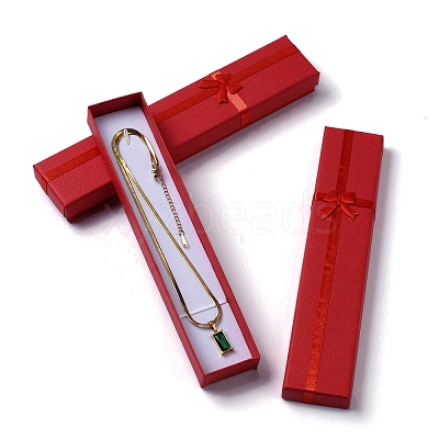 Cardboard Paper Necklace Boxes CON-G021-01B-01-1