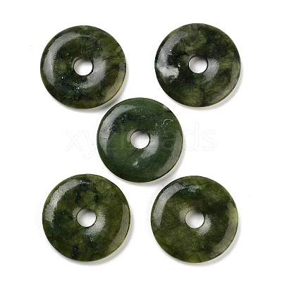 Natural Southern Jade Pendants G-K099-40mm-03-1