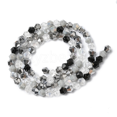 Electroplate Glass Beads Strands EGLA-D018-02C-1