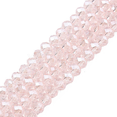 Electroplate Glass Beads Strands EGLA-A034-T6mm-A25-1