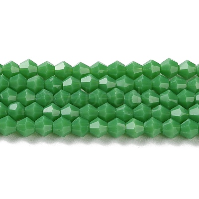 Opaque Solid Color Imitation Jade Glass Beads Strands EGLA-A039-P4mm-D08-1
