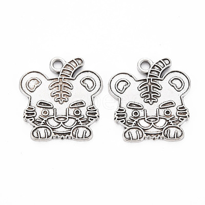 Tibetan Style Alloy Pendant Enamel Settings TIBEP-N010-004AS-RS-1