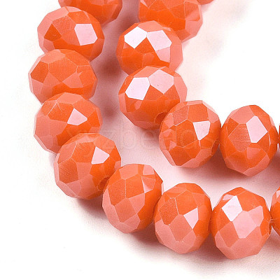 Electroplate Glass Beads Strands EGLA-A034-P8mm-A29-1