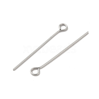 304 Stainless Steel Eye Pins STAS-K293-13P-0.6x26mm-1