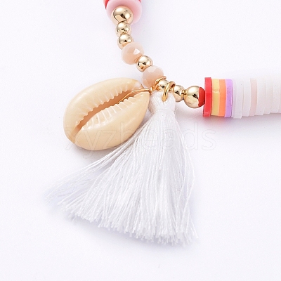 Stretch Charm Bracelets BJEW-JB05093-01-1