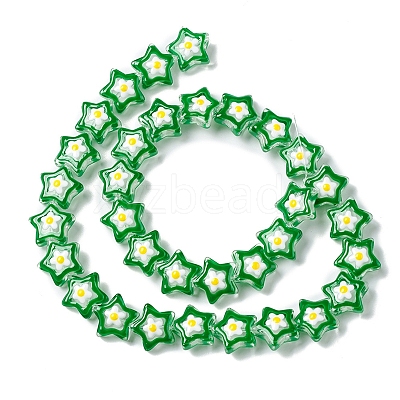Transparent Glass Beads Strands LAMP-K037-07A-1