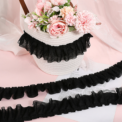 5 Yards Double Polyester Lace Trim for Sewing Decoration OCOR-GF0005-06D-1