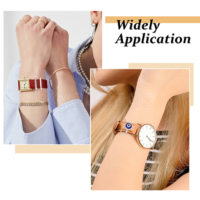 12Pcs 3 Colors Alloy Watch Band Charms for Watch Loops Accesssories FIND-FH0017-64-1