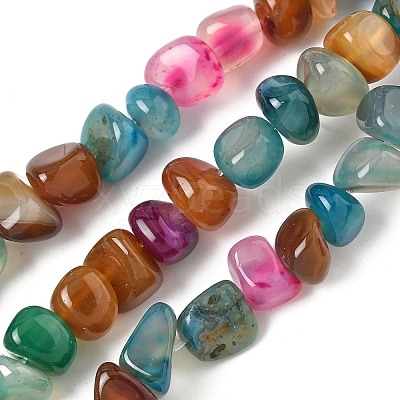 Natural Agate Beads Strands X-G-H295-B01-16-1