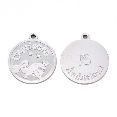 Non-Tarnish 201 Stainless Steel Pendants STAS-R106-01-1