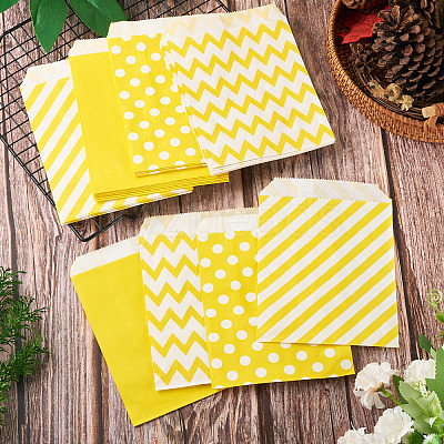 40Pcs 4 Styles Kraft Paper Bags CARB-TA0001-13A-1