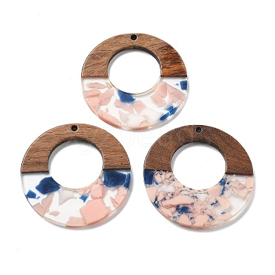 Resin and Walnut Pendants FIND-R051-13E-1