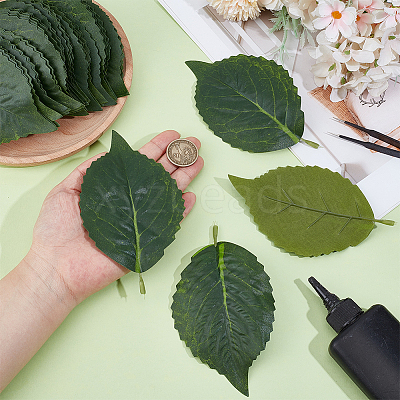 Polyester Artificial Leaf AJEW-WH0752-284A-1