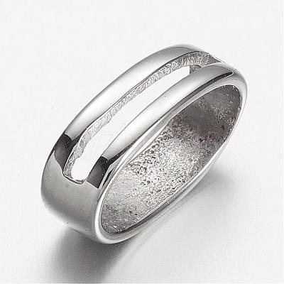 Tarnish Resistant 304 Stainless Steel Slide Charms STAS-D166-59P-1