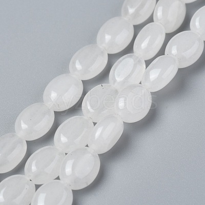 Natural White Jade Beads Strands G-Z006-A34-1