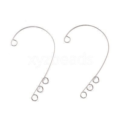 Tarnish Resistant 316 Stainless Steel Ear Cuff Findings STAS-H148-01P-1
