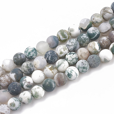 Natural Tree Agate Beads Strands X-G-T106-038-1