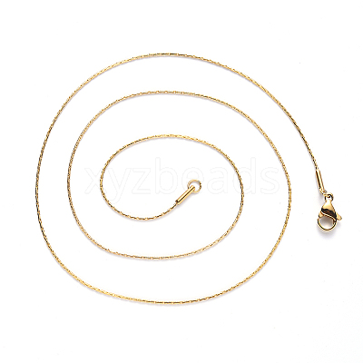 PVD Vacuum Plating 304 Stainless Steel Boston Link Chain Necklace NJEW-S420-005D-G-1