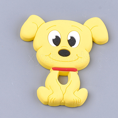 Food Grade Eco-Friendly Silicone Puppy Beads SIL-T052-07C-1
