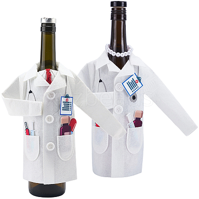 2Sets 2 Styles Felt Wine Bottle Cover Bag Decoration & Findings AJEW-CP0011-83-1