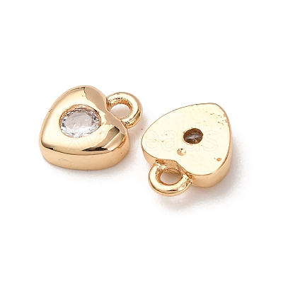 Brass Micro Pave Cubic Zirconia Pendants ZIRC-L105-05C-G-1