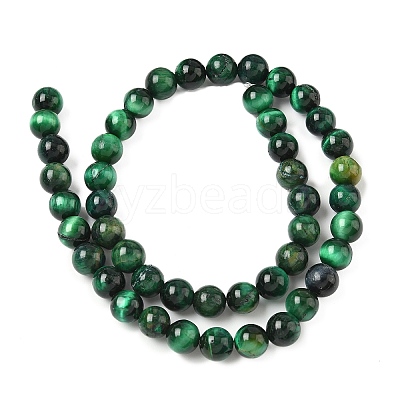 Grade B Natural Tiger Eye Beads Strands G-F591-18-8mm-04-1