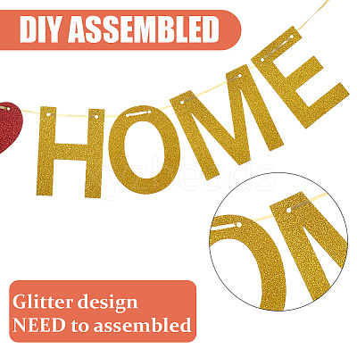 Paper Word Welcome Home Banner AJEW-WH20020-272B-03-1