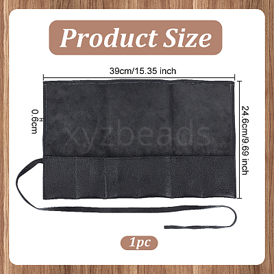 Leather Watch Roll Travel Cases CON-WH0089-69-1