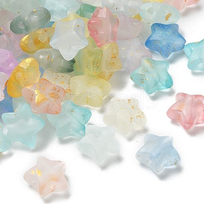 Gradient Color Transparent Acrylic Beads X1-OACR-M023-04B-1