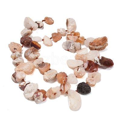Raw Rough Natural Fire Opal Beads Strands G-C253-01-1