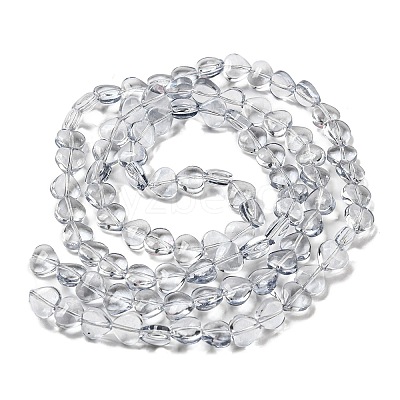 Baking Paint Transparent Glass Beads Strands DGLA-A08-T8mm-KD04-1