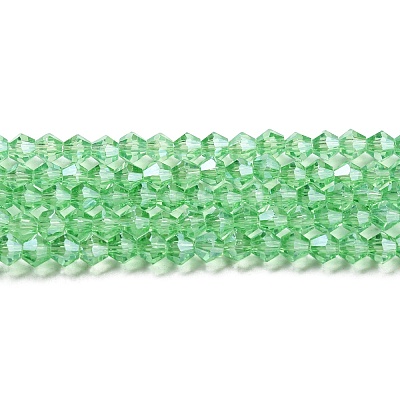 Transparent Electroplate Glass Beads Strands EGLA-A039-T3mm-A24-1