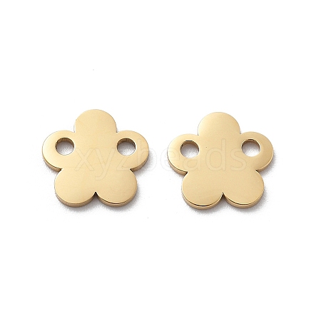 304 Stainless Steel Laser Cut Flower Connector Charms STAS-M111-12G-01-1