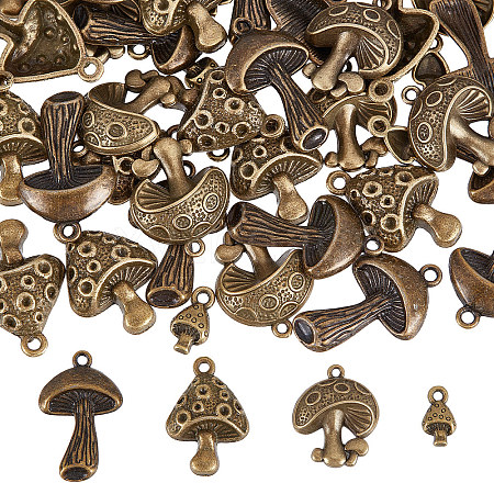 SUNNYCLUE 64pcs 4 style Alloy Pendants FIND-SC0004-11-1