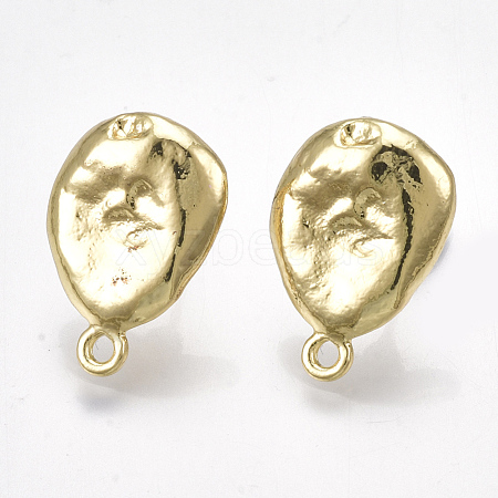 Alloy Stud Earring Findings X-PALLOY-T065-37-1