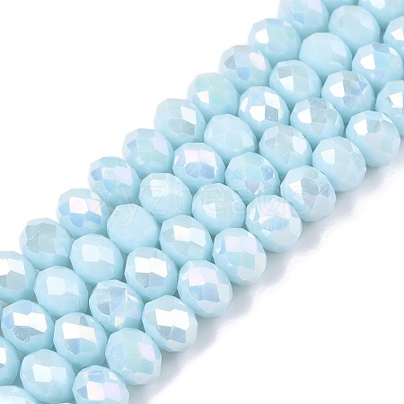 Electroplate Glass Beads Strands LS-EGLA-A044-P8mm-B06-1