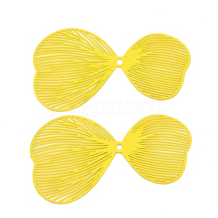 Spray Painted Iron Pendants IFIN-Z004-01D-1