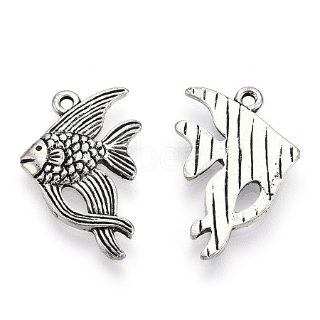 Tibetan Style Alloy Pendants PALLOY-T075-201AS-1