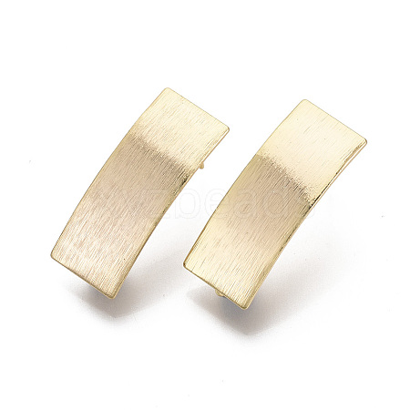 Brass Stud Earring Findings X-KK-N233-015-NF-1