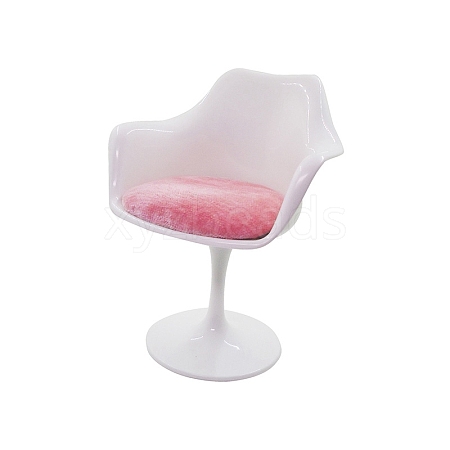 Plastic Office Chair with Pillow Miniature Ornaments PW-WGB6EF8-08-1