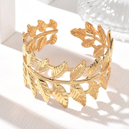 304 Stainless Steel Cuff Bangles SA-CBA46AF-34G-1