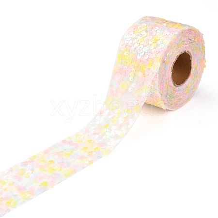 Polyester Elastic Sequin Ribbons OCOR-L045-A05-1