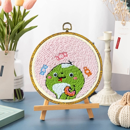 DIY Punch Embroidery Beginner Kits PW-WG3DC73-06-1