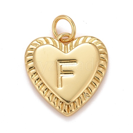 Rack Plating Real 18K Gold Plated Brass Pendants KK-E260-01G-F-1