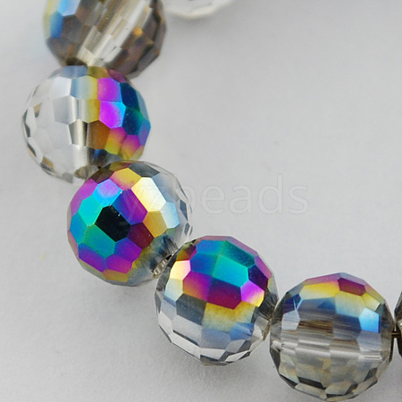 Electroplate Glass Bead Strands EGLA-R041-6mm-07-1