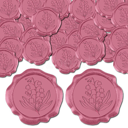 CRASPIRE 50Pcs Adhesive Wax Seal Stickers DIY-CP0009-89B-1